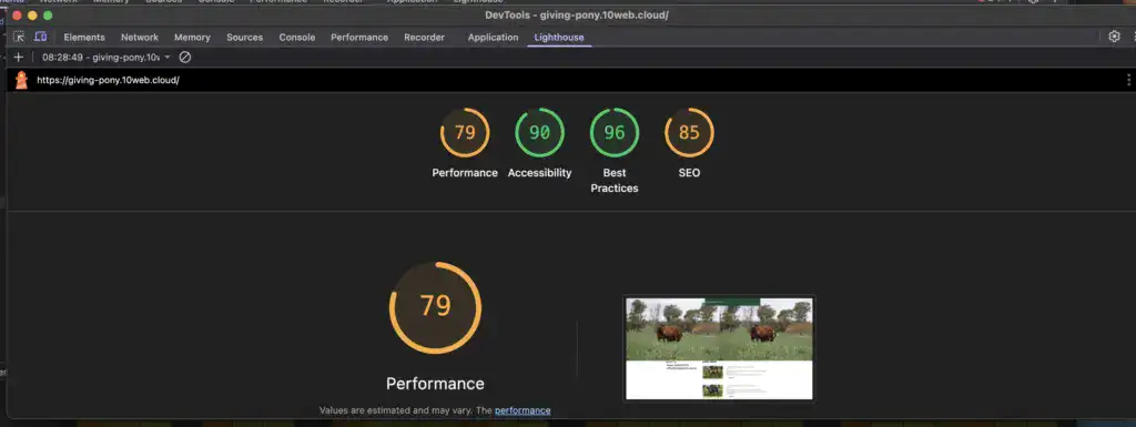 10 web site generator failed